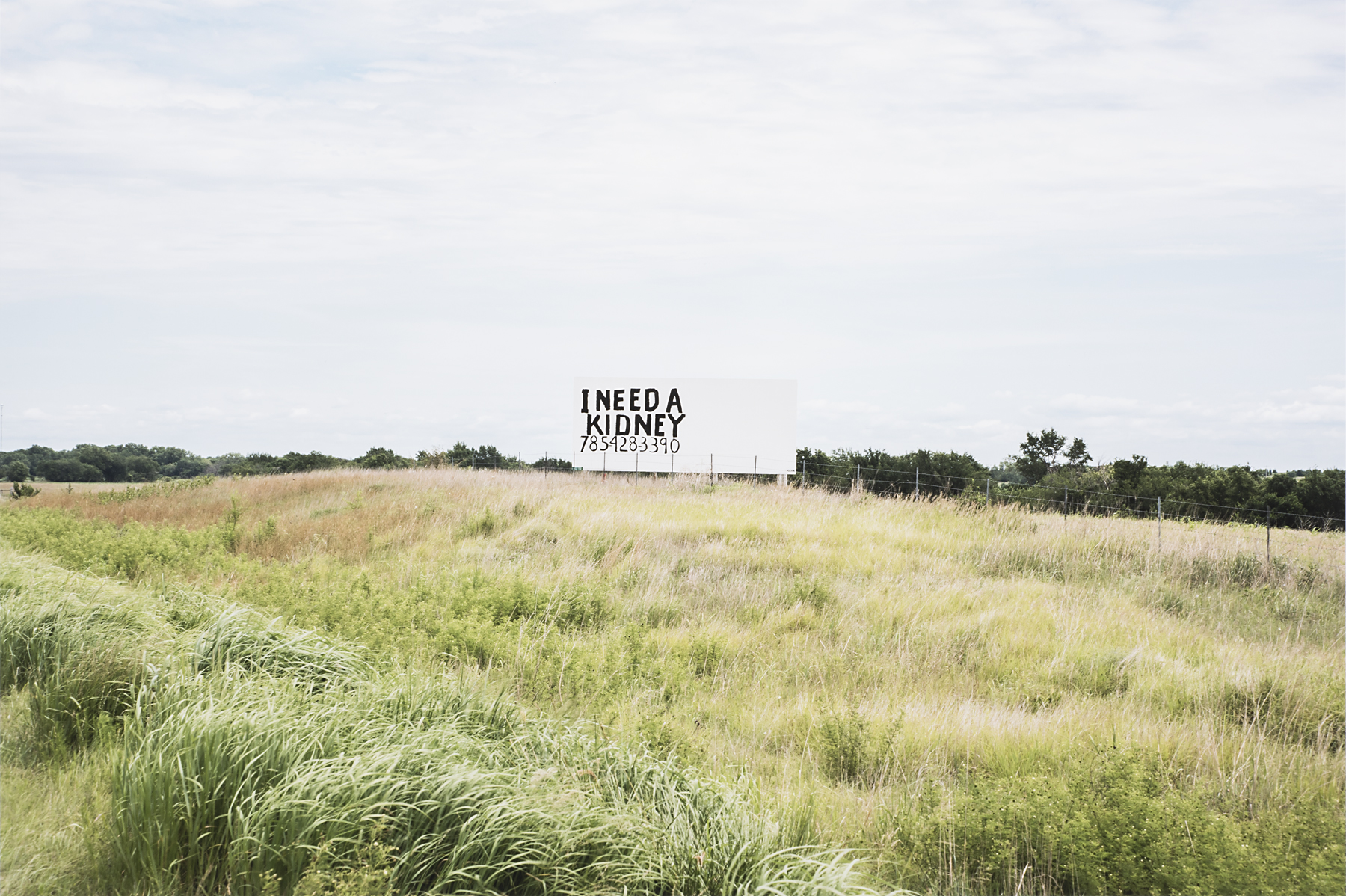 Repurposed billboard west of Salina, Kansas along I-70 7/13/2014 – 1:40PM
