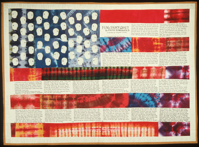 Flag Story Quilt by Faith Ringgold