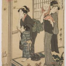 <a href="https://spencerartapps.ku.edu/collection-search#/object/10778" target="_blank"><i>Two Women and Their Children</i> by Kitagawa Utamaro</a>
