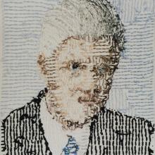 <a href="https://spencerartapps.ku.edu/collection-search#/object/30734" target="_blank"><i>Bill Clinton, 42nd President of the United States</i> by Larry Schwarm</a>