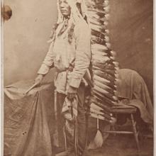 <a href="https://spencerartapps.ku.edu/collection-search#/object/32582" target="_blank"><i>portrait of Louie, Sitting Bull's son</i> by David Francis Barry</a>