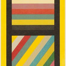 <a href="https://spencerartapps.ku.edu/collection-search#/object/42870" target="_blank"><i>Bands of Color in Four Directions (Vertical)</i> by Sol LeWitt</a>
