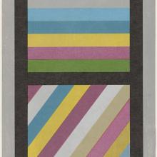 <a href="https://spencerartapps.ku.edu/collection-search#/object/42872" target="_blank"><i>Bands of Color in Four Directions (Vertical)</i> by Sol LeWitt</a>