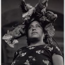 <a href="https://spencerartapps.ku.edu/collection-search#/object/18917" target="_blank"><i>Nuestra senora de las iguanas (Our Lady of the Iguanas)</i> by Graciela Iturbide</a>