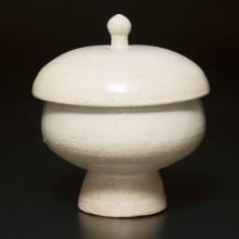 <a href="https://spencerartapps.ku.edu/collection-search#/object/47033" target="_blank"><i>lidded bowl on stand with Cintāmani handle</i>, 1500s, Korea</a>