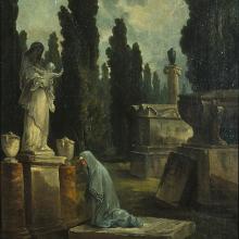 Jardin des Monuments (A Mother Weeping in a Cemetery), Hubert Robert