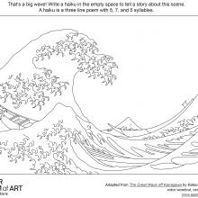 <a href='https://spencerartapps.ku.edu/collection-search#/object/1091' target='_blank'><i>神奈川沖波裏 Kanagawa oki nami ura (The Great Wave off Kanagawa)</i> by Katsushika Hokusai</a>