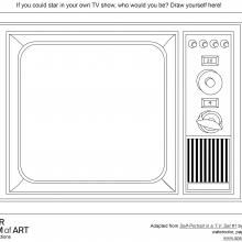<a href='https://spencerartapps.ku.edu/collection-search#/object/25826' target='_blank'><i>Self-portrait in a T.V. Set #1</i> by Janice Atkins</a>