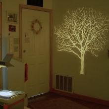 “An image from my project, 'Illuminated Nearby Tree.' The branches were progressively filled in with stories about trees by visitors to the Percolator.” — Dave Loewenstein